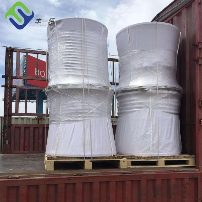 52mm Dia 8 νημάτων πολυεστέρα σχοινιών χαμηλό σχοινί πρόσδεσης σκαφών επιμήκυνσης θαλάσσιο 4