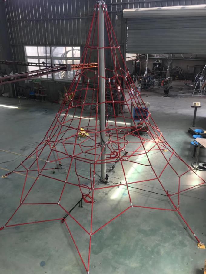 16 mm 6 ίνες PET ή PP εξωτερικό συνδυασμό σχοινί παιδικής χαράς για αναρριχητικό δίχτυ 9