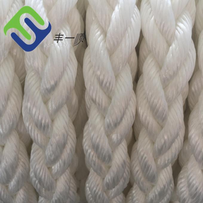 Λευκό πολυεστέρας Marine 8 Strand Mooring Rope Ανθεκτικό στην τριβή 6