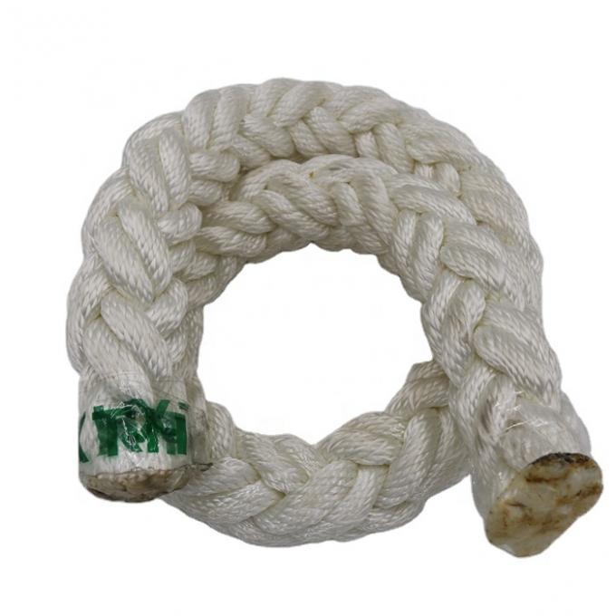 Λευκό πολυεστέρας Marine 8 Strand Mooring Rope Ανθεκτικό στην τριβή 7