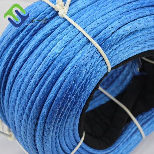 20mm συνθετικό 12 Strand πλεγμένο uhmwpe σκάφος γιοτ ιστιοπλοϊκό σκοινί 4