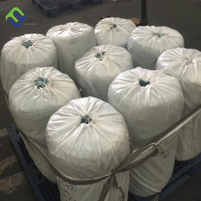 Υψηλής αντοχής λευκό 8 ίνες σχοινί πολυπροπυλενίου σχοινί αγκυροβολίας PP 6