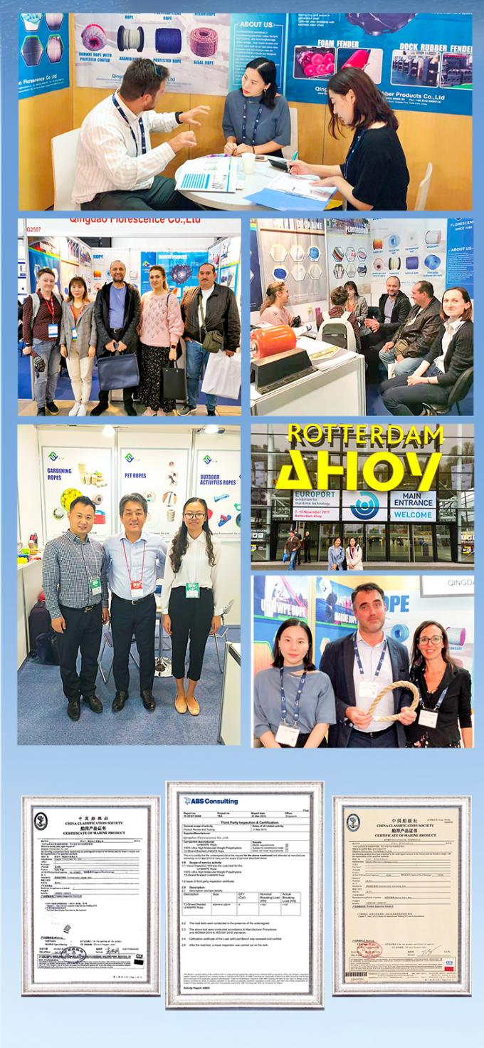 Χονδρικό 220 M λευκό πολυπροπυλένιο PP υψηλής αντοχής 8 ίνες 68 mm 6