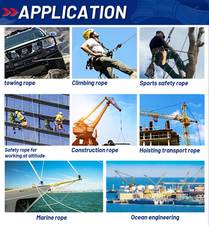 Χονδρικό 220 M λευκό πολυπροπυλένιο PP υψηλής αντοχής 8 ίνες 68 mm 7