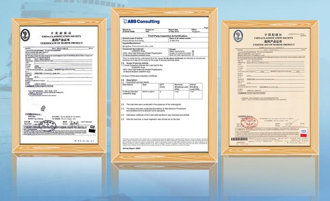 Υψηλής αντοχής 12 ράβδους πλεγμένο UHMWPE Σύνθετο σύρμα ινών σχοινί 48mm διάμετρος Για ναυτικό πλοίο ρυμούλκηση αγκυροβόλησης ατσάλινη τσάντα χίντζελ 10