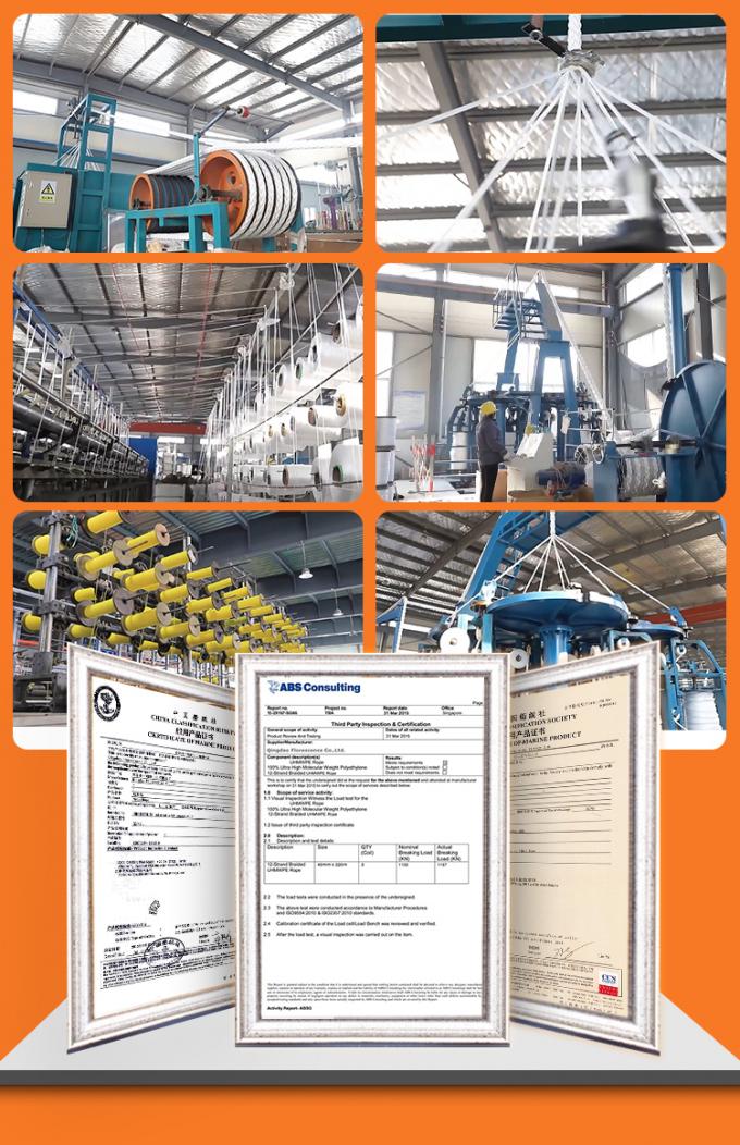 Υψηλής αντοχής διπλό πλεγμένο σακάκι από πολυεστέρα με σχοινί έλξης Uhmwpe Marine 9