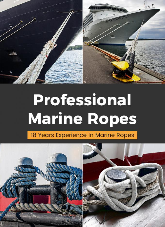 Δύο πλεγμένα νάιλον σχοινί αγκυροβολίας Ναυτική άγκυρα / ρυμουλκούμενο 2"X220m 4