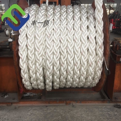 80mmx220m Nylon Polyamide πλεγμένο σκοινί με πλεγμένο βρόχο σε κάθε άκρο