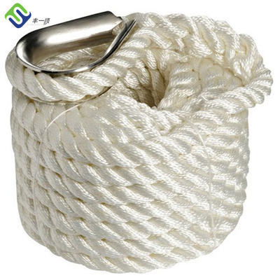 16mm Nylon 3 Strand Twisted Marine Mooring Rope με πιστοποιητικό CCS
