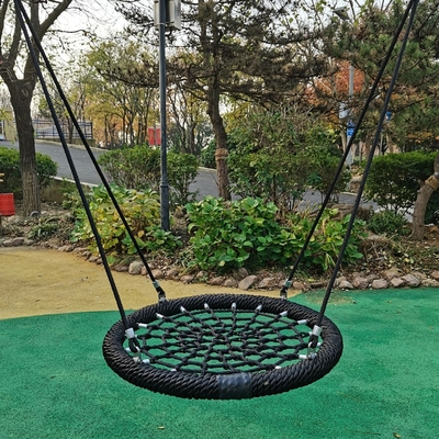 Γκρίζο πράσινο μικτό χρώμα 100cm διάμετρος 12cm δαχτυλίδι παιδική χαρά Δίκτυο κούνια με υψηλή χωρητικότητα φόρτωσης