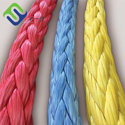 Βάρκα 12 συνθετικό UHMWPE νήματος UHMWPE σχοινί 18mm ρυμούλκησης σχοινιών για το ναυτικό