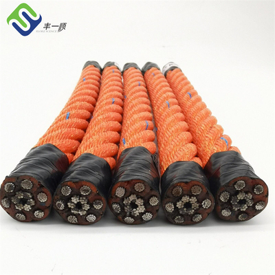 16mm Steel Wire Core Pp Polypropylene Combination Rope για την αλιευτική βιομηχανία