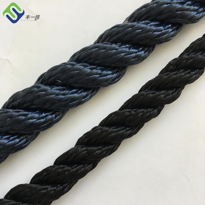 12mm x 200m 3 ράβδος λευκό χρώμα Ναυτικό σκοινί Νάιλον σκοινί με δάχτυλο