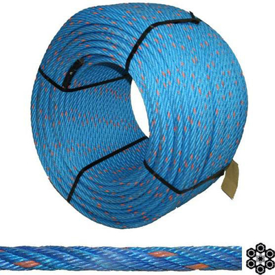 6 ράβδος PP συνδυασμό σχοινί 6x19 iwrc/fc 18mm/20mm με προσαρμοσμένο χρώμα