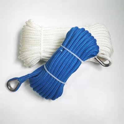Διπλό πλεγμένο 10mm Nylon Polyamide σχοινί για ναυτικό σκάφος γιοτ πλοίο