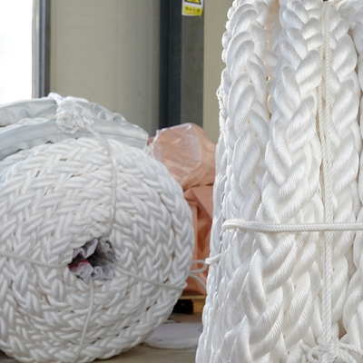 Φλωρενσένεια 48mm/64mm/72mm 8 Strand Polyester Marine Mooring Ropes Made In China