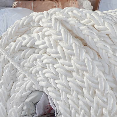Φλωρενσένεια 48mm/64mm/72mm 8 Strand Polyester Marine Mooring Ropes Made In China
