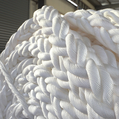Φλωρενσένεια 48mm/64mm/72mm 8 Strand Polyester Marine Mooring Ropes Made In China