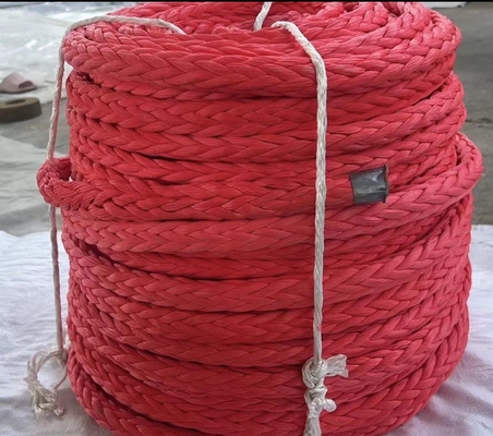 12 ράβδοι συνθετικό 20mm-120mm Uhmwpe θαλάσσιο σχοινί αγκυροβολίας με πολλαπλά χρώματα