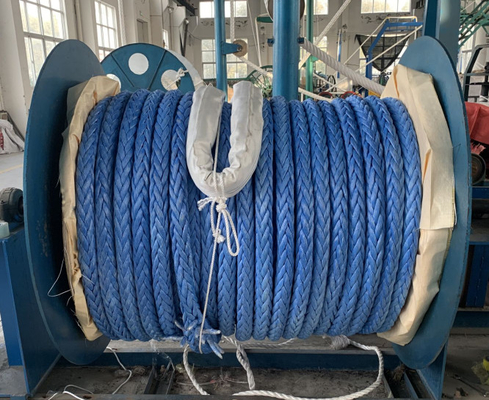 12 ράβδοι συνθετικό 20mm-120mm Uhmwpe θαλάσσιο σχοινί αγκυροβολίας με πολλαπλά χρώματα