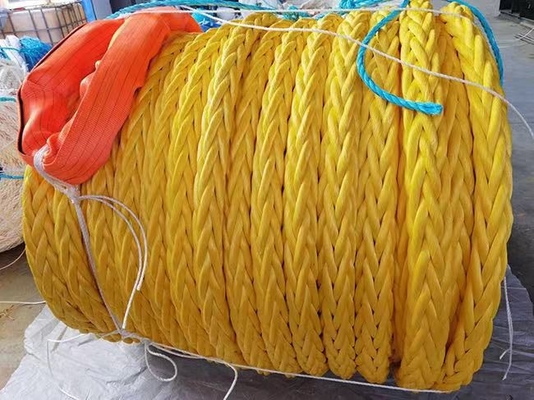 Υψηλής αντοχής 10mm 12mm 12 Strand Uhmwpe Fiber Winch Braid Line Ναυτικό ιστιοπλοϊκό ιμάντα Γιαχτ