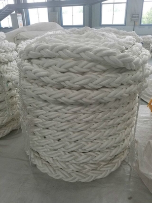 64 mm 8 ράβδος πλεγμένο PP πολυήλωμα Marine Mooring πλωτό σκοινί