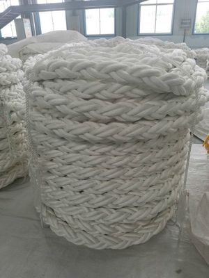 Certified Marine Rope (CCS/BV/ABS) High Strength 8 Strand PP Braided Rope for Heavy Duty Mooring & Towing