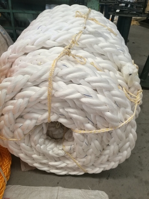 64 mm 8 ράβδος πλεγμένο PP πολυήλωμα Marine Mooring πλωτό σκοινί