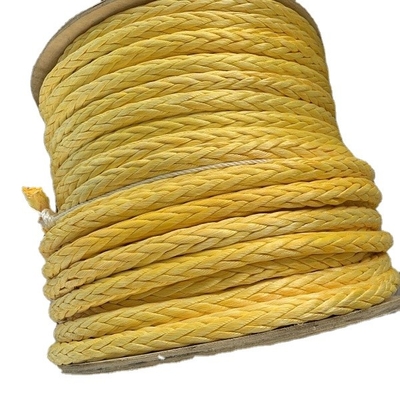 Επικίνδυνα 44mm 96mm 100% 12 Strand Uhmwpe Συνθετικές ίνες Marine ρυμουλκούμενο σχοινί