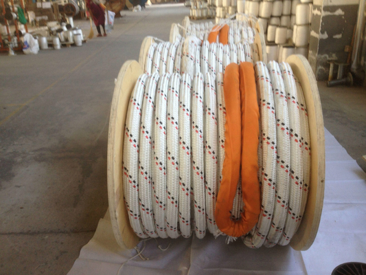 Έγκριση ABS 12 ράβδους UHMWPE σκοινί με διπλή πλεξίματος πολυεστέρα κάλυψη 32mmx500m