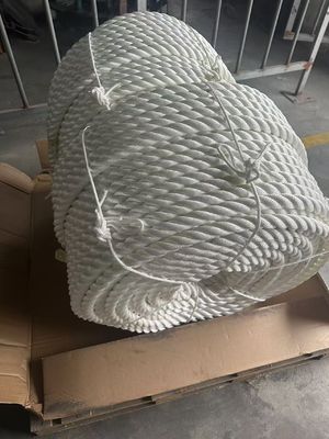 12 mm λευκό χρώμα 3 ράβδους σχοινί από πολυεστέρα για χειροκίνητο άγκυρο γρίφους