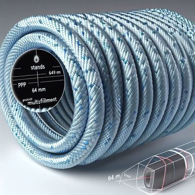 8κλωνο PP Ναυτικό Σχοινί Πρυμνήσεως 30mm-120mm Πλωτό Πολυπροπυλένιο