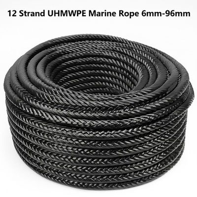12κλωνο UHMWPE Ναυτικό Σχοινί 6mm-96mm Υψηλής Αντοχής Ρυμούλκησης