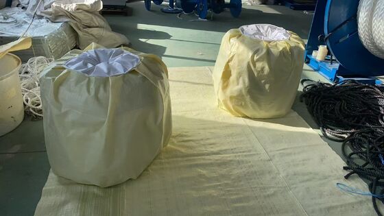 Μπλε χρώμα UV αντίσταση UHMWPE 12 ράβδος θαλάσσιο σκοινί αγκυροβολίας 22mmx220m με πιστοποιητικό DNV