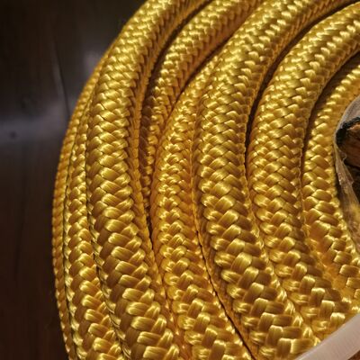 Διπλό πλεγμένο κάλυμμα από πολυεστέρα με UHMWPE 12 νήματα σχοινί πυρήνα Για αγκυροβόληση και αγκυροβόληση πλοίων με εξατομικευμένο μέγεθος 4mm-60mm