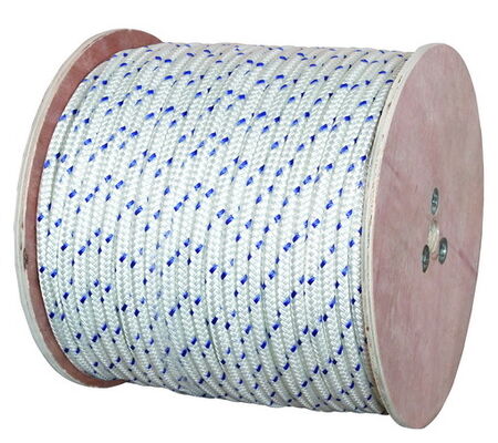 Γαλάζιο χρώμα 16 ράβδος διπλό πλεγμένο νάιλον αγκυροβόλησης αγκυροβόλησης και αγκυροβόλησης γραμμής σχοινί 6mm-60mm ζεστή πώληση
