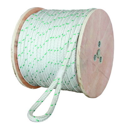 Γαλάζιο χρώμα 16 ράβδος διπλό πλεγμένο νάιλον αγκυροβόλησης αγκυροβόλησης και αγκυροβόλησης γραμμής σχοινί 6mm-60mm ζεστή πώληση