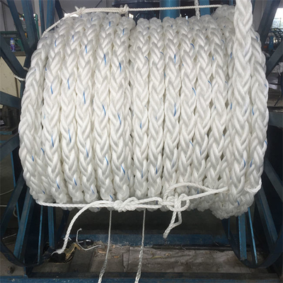 60mm 8 Hawser σχοινιών πλεξουδών νημάτων θαλάσσιες γραμμές πρόσδεσης γιοτ για το σκάφος