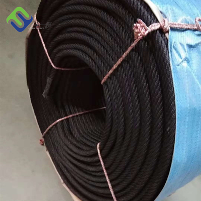 Ζωηρόχρωμο 16mm 6 Multifilament σχοινί συνδυασμού συστροφής PP νημάτων για τον ορειβάτη