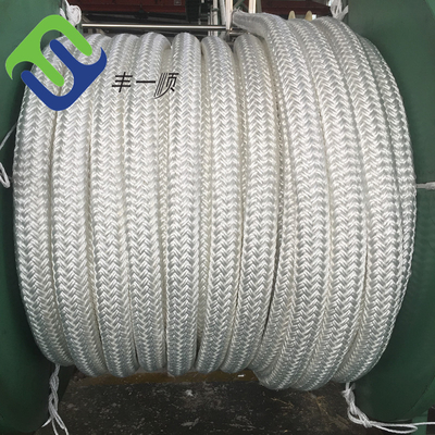 30mm - 200mm διπλό σχοινί γιοτ πλεξουδών νάυλον που επιπλέει το θαλάσσιο σχοινί 2 ίντσας