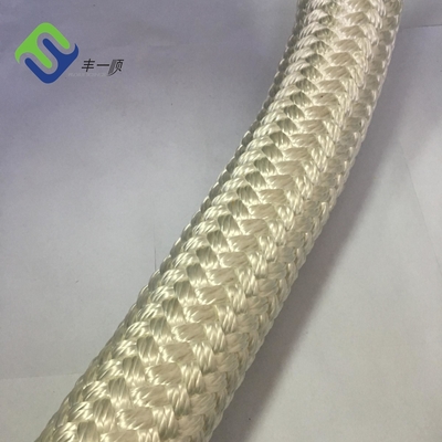 Βαρέων καθηκόντων νάυλον σχοινί 2 ίντσα 48mm πρόσδεσης πλεγμένο διπλάσιο ιστιοπλοϊκό σχοινί πολυαμιδίων