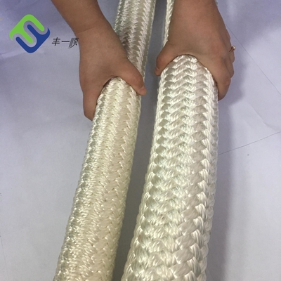30mm - 200mm διπλό σχοινί γιοτ πλεξουδών νάυλον που επιπλέει το θαλάσσιο σχοινί 2 ίντσας