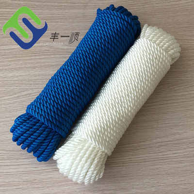 Υψηλής τεντώσεως 3 ράβδους Τραβηγμένο 4mm-60mm Nylon Ship Mooring Rope Πολυαμίδιο Πλοίο ιστιοπλοΐας