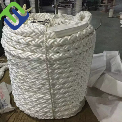 48mm/64mm 8 Strand Polyester Marine Ship Mooring Rope με 1.8 πλεγμένο βρόχο