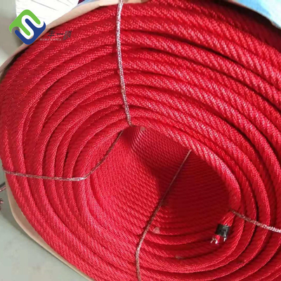 Multifilament σχοινί καλωδίων συνδυασμού PP 6 νήμα με τον πυρήνα ινών