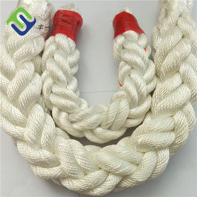 80mmx220m Nylon Polyamide πλεγμένο σκοινί με πλεγμένο βρόχο σε κάθε άκρο
