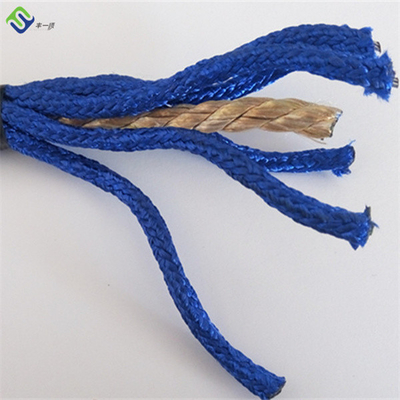 16 mm 6 ράβδους Polyester συνδυασμό σχοινί με ατσάλινο σύρμα για παιδική χαρά