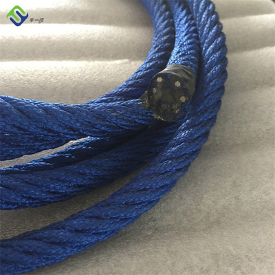 16 mm 6 ράβδους Polyester συνδυασμό σχοινί με ατσάλινο σύρμα για παιδική χαρά