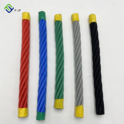 UV ανθεκτικό 6 ενισχυμένο νήμα σχοινί 16mm 18mm 20mm παιδικών χαρών πολυεστέρα