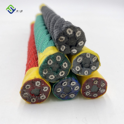 16 mm 6 ράβδους Polyester συνδυασμό σχοινί με ατσάλινο σύρμα για παιδική χαρά